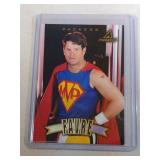 1997 Pinnacle Brett Favre Superman MVP Card Green