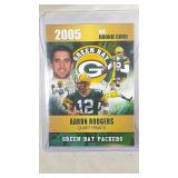RARE 2005 GOLD Aaron Rodgers Phenoms ROOKIE CARD