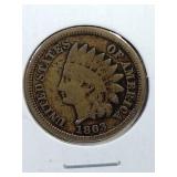 1863 Indian Head Penny Coin