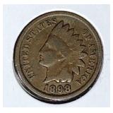 1898, 1899 Indian Head Penny Coins