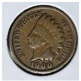 1900, 1901 Indian Head Penny Coins