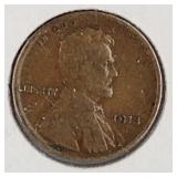 1913 D Lincoln Wheat Penny Coin