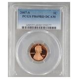 2007 S PCGS PR69RD Lincoln Memorial Penny Coin