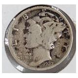 1927 PDS Mercury Dime Coins