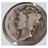 1929 PDS Mercury Dime Coins