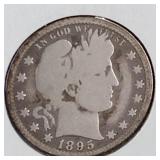 1895 O Liberty Head Quarter Dollar Coin