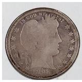 1898 O Liberty Head Quarter Dollar Coin