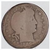 1900 Liberty Head Quarter Dollar Coin