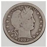 1902 O Liberty Head Quarter Dollar Coin