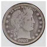 1903 O Liberty Head Quarter Dollar Coin