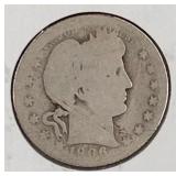 1906 D Liberty Head Quarter Dollar Coin