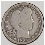 1906 O Liberty Head Quarter Dollar Coin