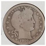 1910 D Liberty Head Quarter Dollar Coin