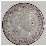 1915 Liberty Head Quarter Dollar Coin