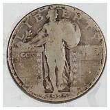 1925 Standing Liberty Quarter Dollar Coin