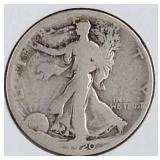 1920 S Liberty Walking Half Dollar Coin