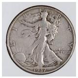 1937 S Liberty Walking Half Dollar Coin
