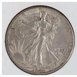 1941 D Liberty Walking Half Dollar Coin