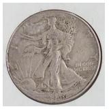 1946 D Liberty Walking Half Dollar Coin