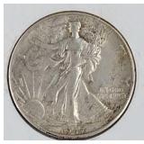 1947 D Liberty Walking Half Dollar Coin