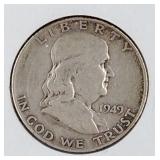 1949 Franklin Half Dollar Coin