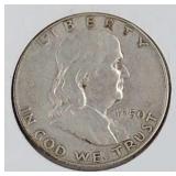1950 D Franklin Half Dollar Coin