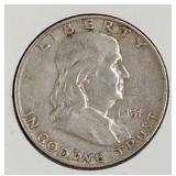 1951 D Franklin Half Dollar Coin