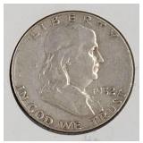 1952 Franklin Half Dollar Coin