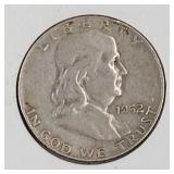1952 D Franklin Half Dollar Coin