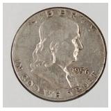 1956 Franklin Half Dollar Coin