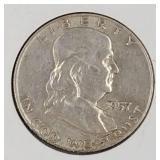 1957 D Franklin Half Dollar Coin