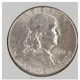 1961 Franklin Half Dollar Coin