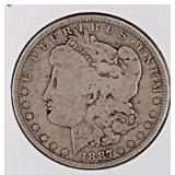 1887 O Morgan Silver Dollar Coin