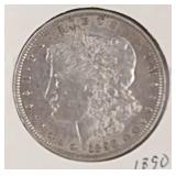 1890 S Morgan Silver Dollar Coin