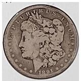 1891 Morgan Silver Dollar Coin