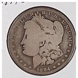 1894 O Morgan Silver Dollar Coin