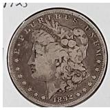 1892 S Morgan Silver Dollar Coin