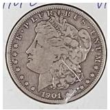 1901 O Morgan Silver Dollar Coin