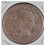 1921 Peace Silver Dollar Coin