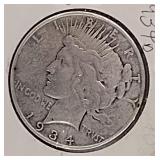 1934 D Peace Silver Dollar Coin