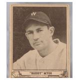 1940 Play Ball Buddy Myer #17