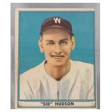 1941 Play Ball Sid Hudson Rookie Card #46