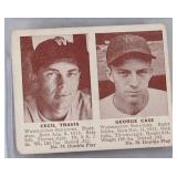 1941 Double Play Cecil Travis/ George Case #75,76