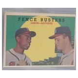 1959 Topps Hank Aaron/ Ed Mathews #212