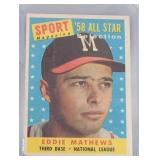 1958 Topps Ed Mathews All Star #480