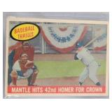 1959 Topps Mickey Mantle 42nd Home Run #461
