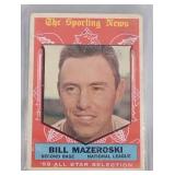 1959 Topps High Bill Mazeroski All Star #555
