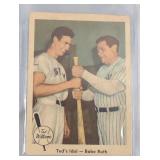 1959 Fleer Ted Williams Ted Idol Babe Ruth #2