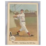1959 Fleer Ted Williams 1939 Ted SHows He Will Sta