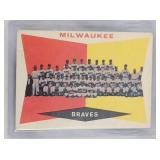 1960 Fleer Milwaukee Braves Team Card #381